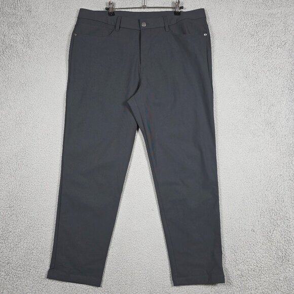 Lululemon Pants Mens Size 36x32 ABC Classic Fit 5 Pocket Warpstreme Obsidian - Picture 1 of 11
